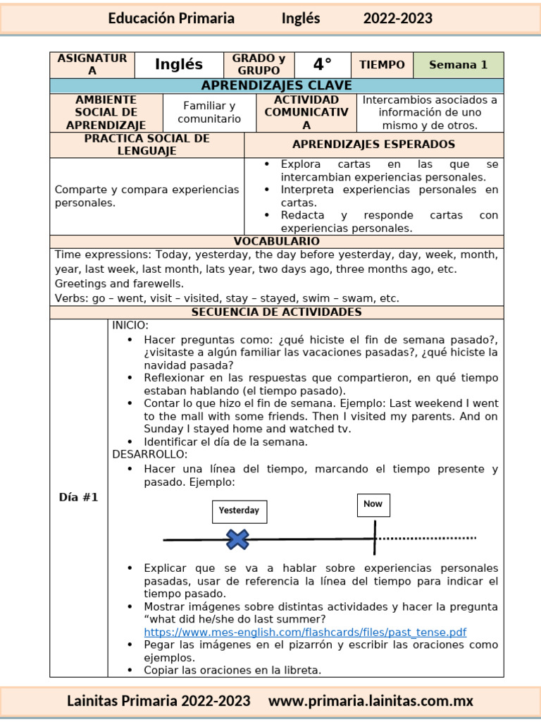 Actividades de Inglés para 4° Grado | PDF | Aprendizaje