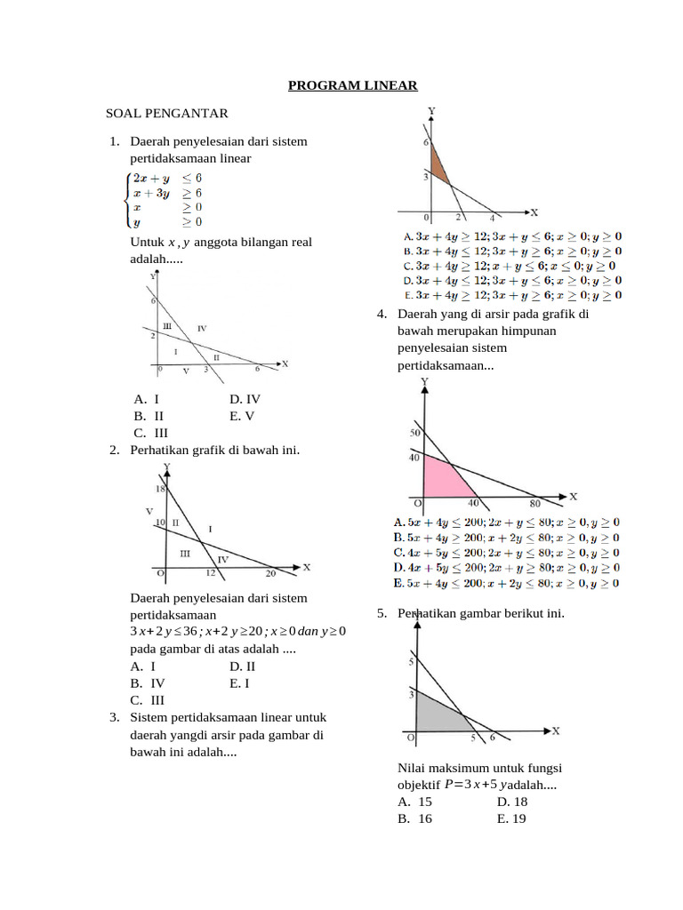 Program Linear Pdf