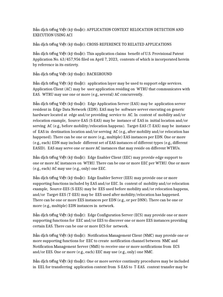 Application Context Relocation in Edge Networks | PDF | Computer ...