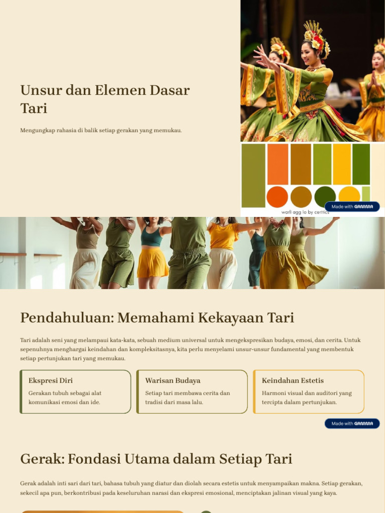Unsur Dan Elemen Dasar Tari | PDF