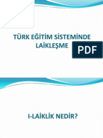 Türk Eği̇ti̇m Si̇stemi̇nde Lai̇kleşme