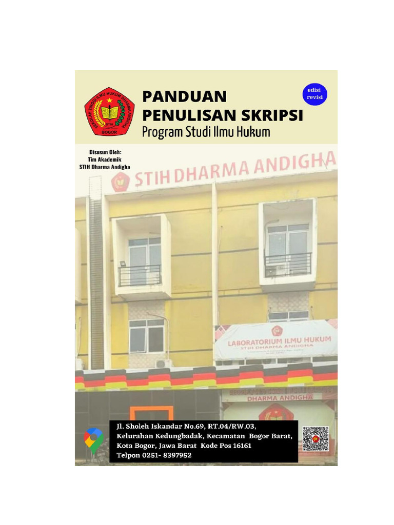 Panduan Skripsi STIH Dharma Andigha | PDF