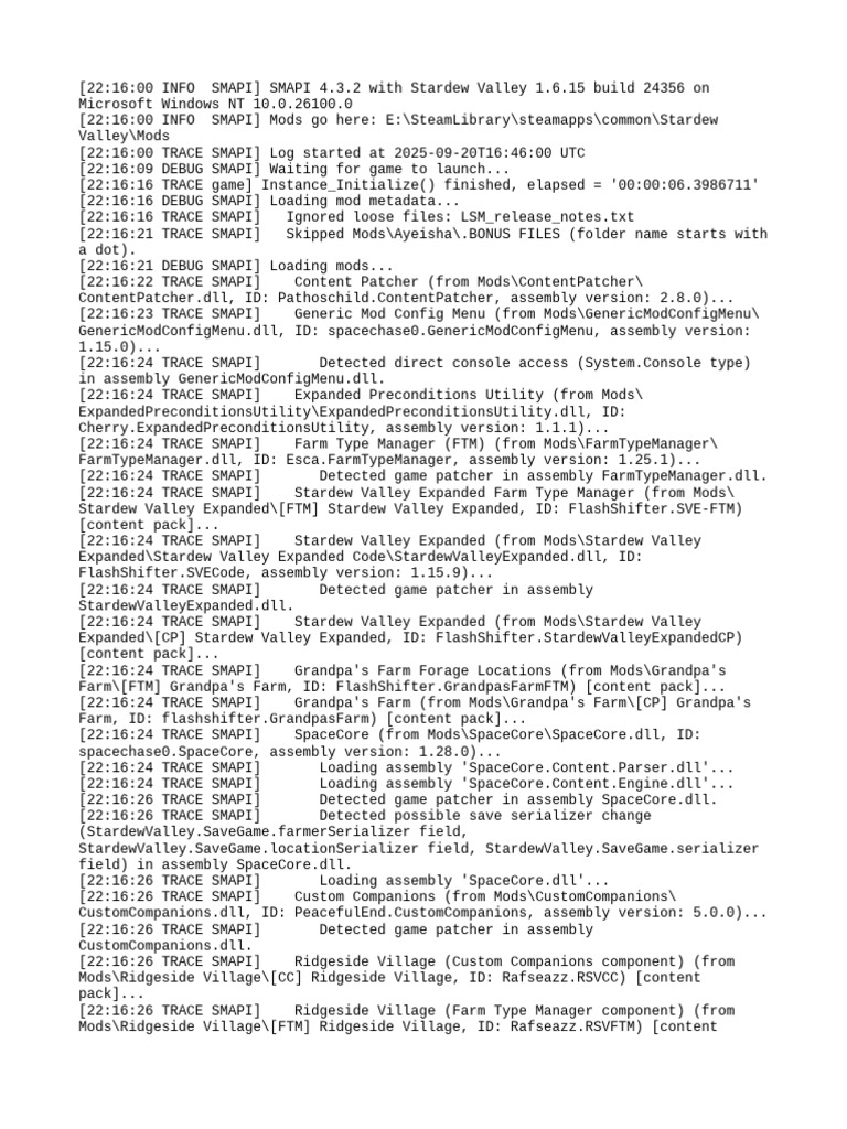 SMAPI Latest | PDF | Software Development