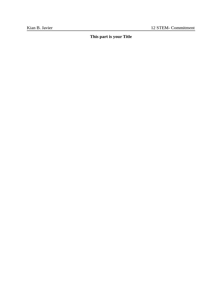 Reaction Paper Format | PDF