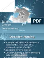 Strategic Analysis and Choice: Decision Making