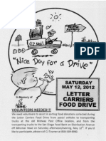 Letter Carrier Food Drive 2012