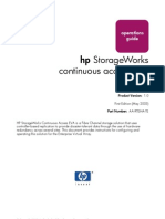 HP StorageWorks Continuous Access EVA - Guía de Operación
