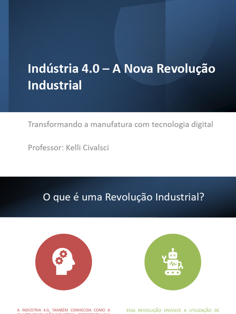 Indústria 4.0: Transformação Digital na Manufatura | PDF | Internet das ...