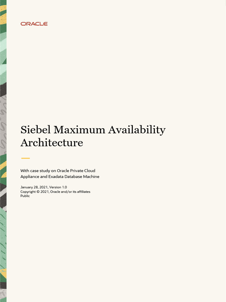Siebel Maximum Availability Architecture Guide | PDF | Computer Cluster ...