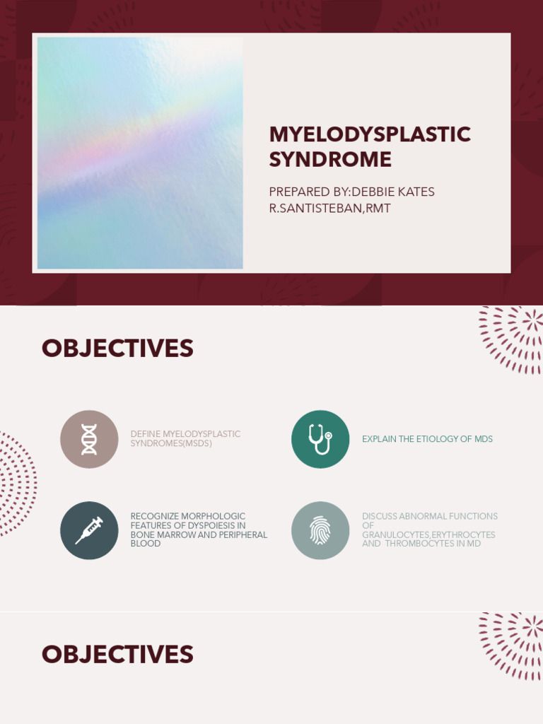 Myelodysplastic Syndromes Overview | PDF | Leukemia | Anatomy