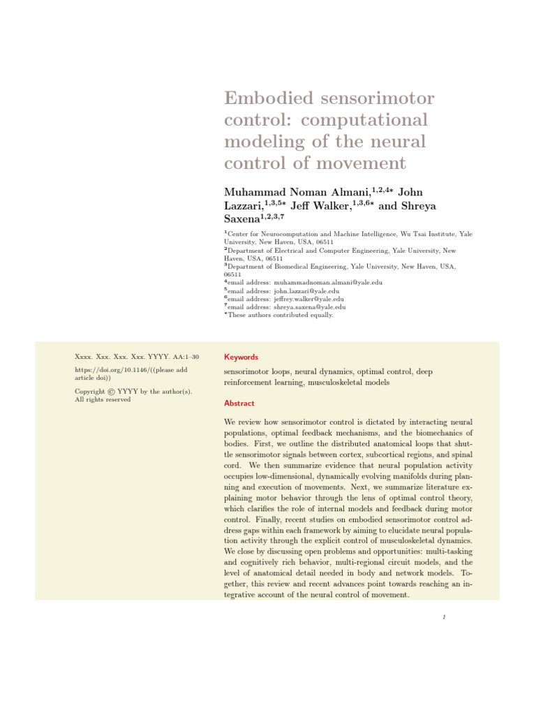 Neural Control of Movement Models | PDF | Basal Ganglia | Striatum