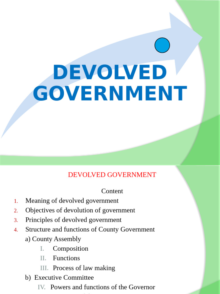 Understanding Devolved Government in Kenya | PDF | Devolution | Voting