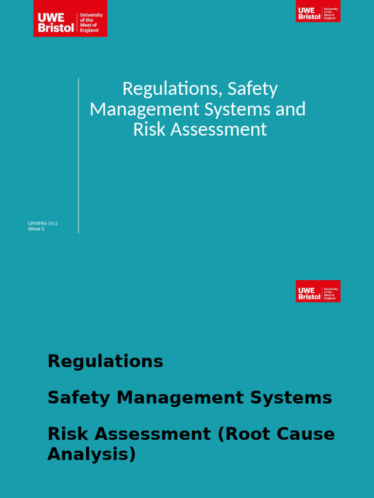 Safety Management & Risk Assessment Guide | PDF | Risk | Risk Assessment