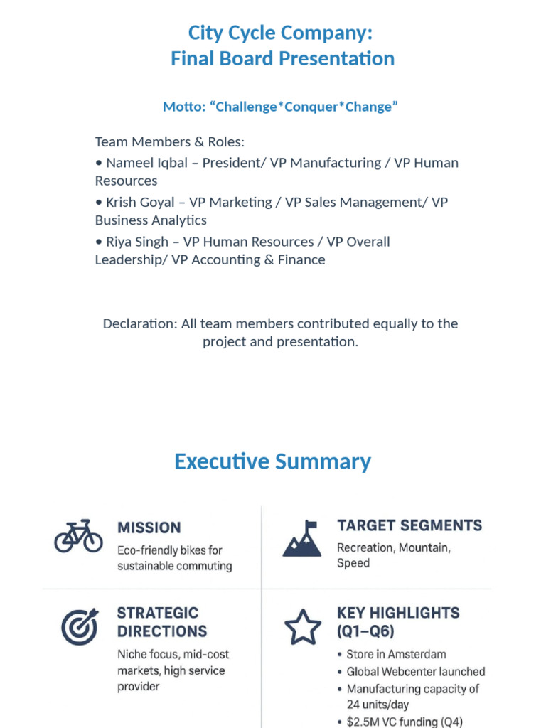 Final Board Presentation Industry D (Team 4) | PDF | Marketing ...