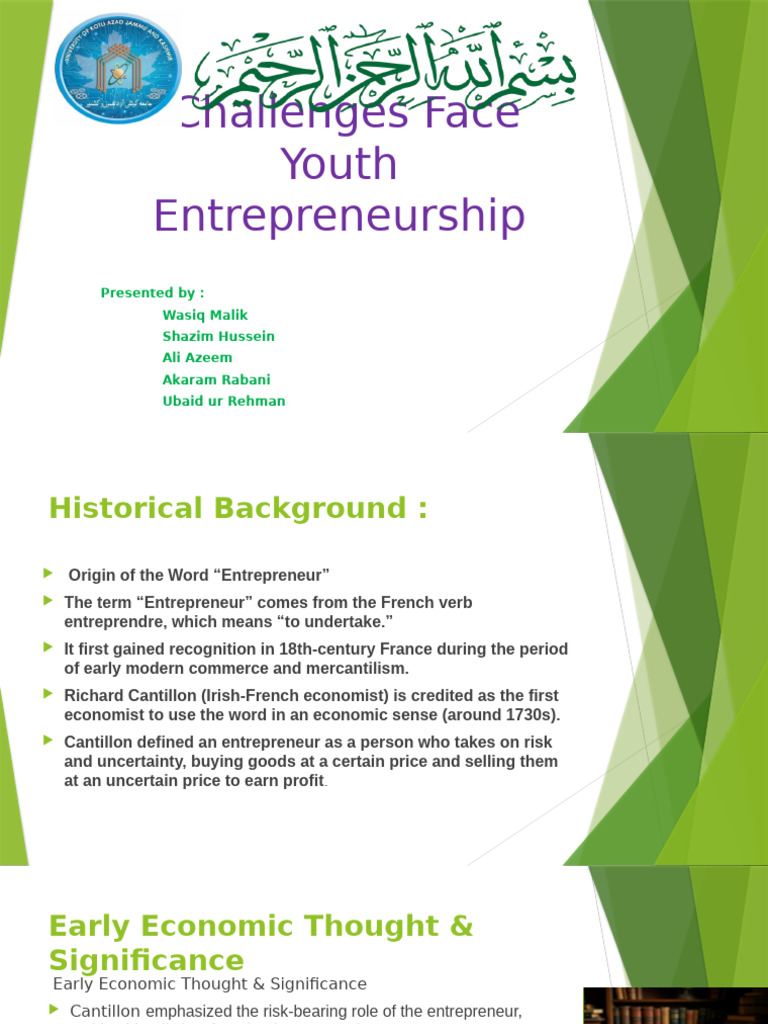 Challenges Face Youth Entrepreneurship 5 | PDF | Entrepreneurship ...