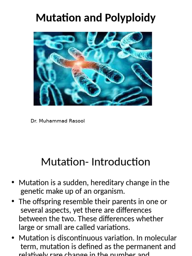 Understanding Mutation and Polyploidy | PDF | Point Mutation | Ploidy