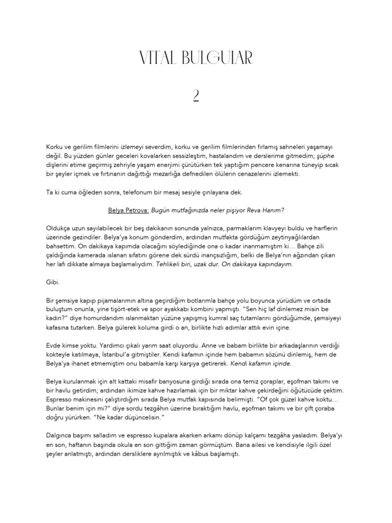 Vital Bulgular 2 | PDF