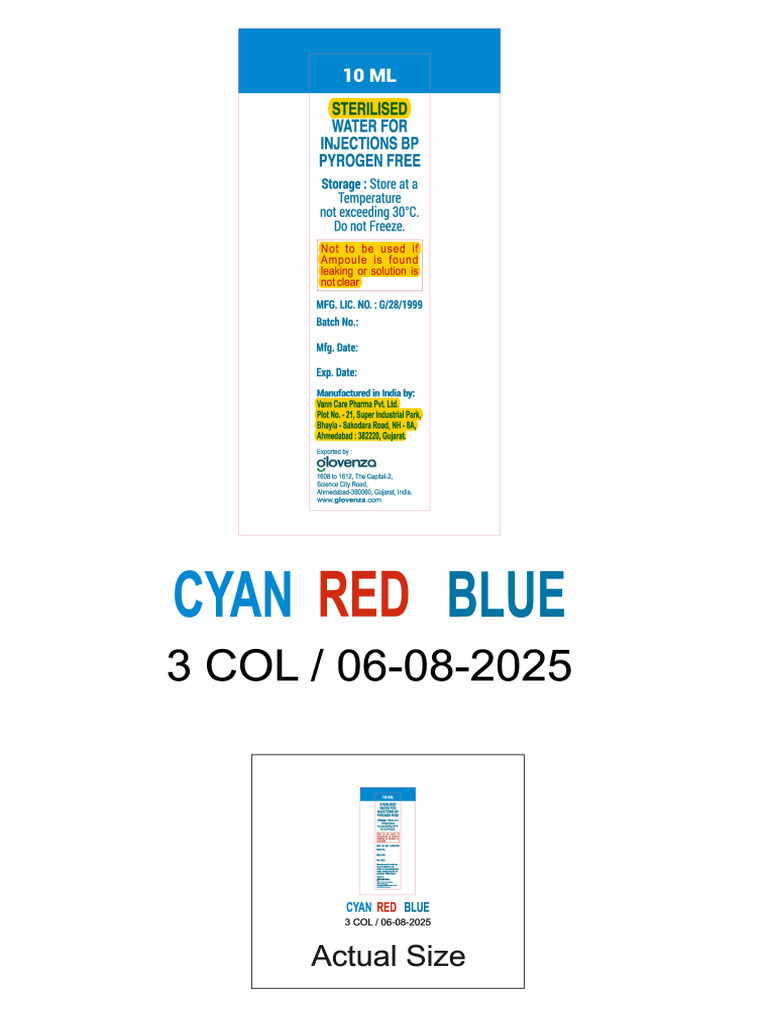 Swfi - 10 ML Label | PDF