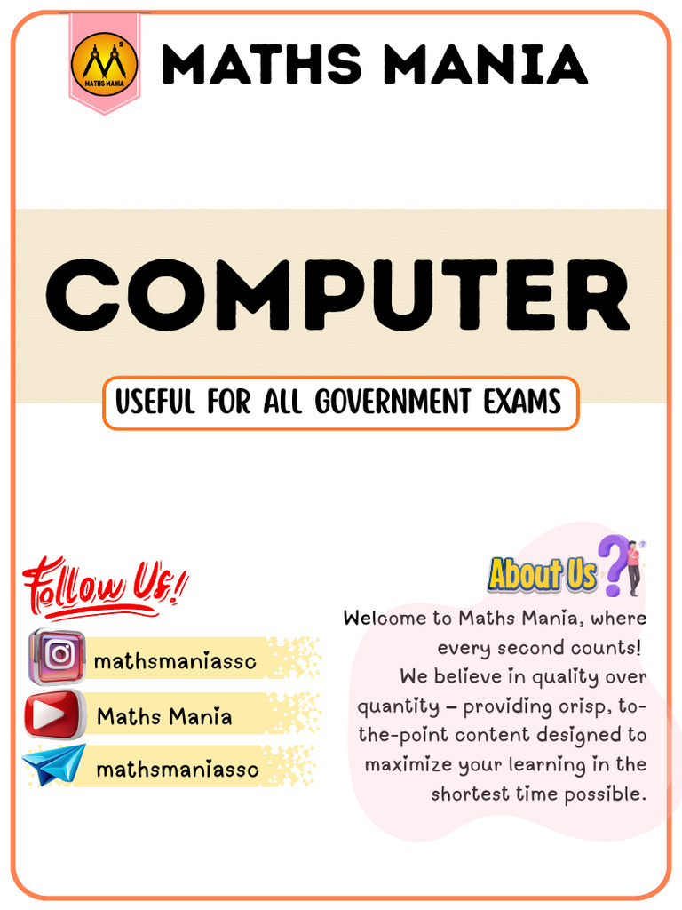 Computer Notes Hindi (MM) | PDF