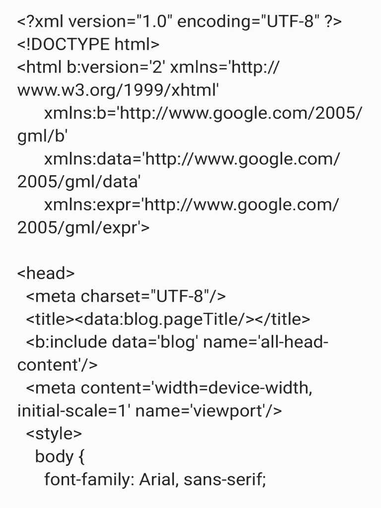 Template Blog | PDF