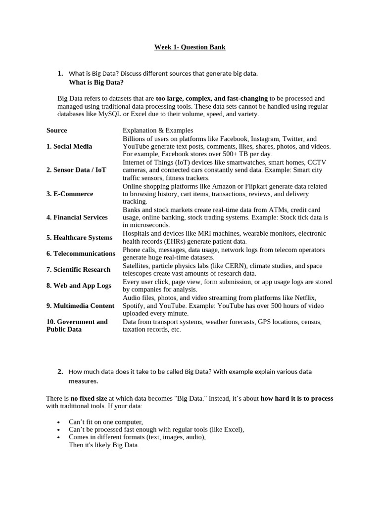 Understanding Big Data: Sources & Types | PDF | Apache Hadoop | Map Reduce