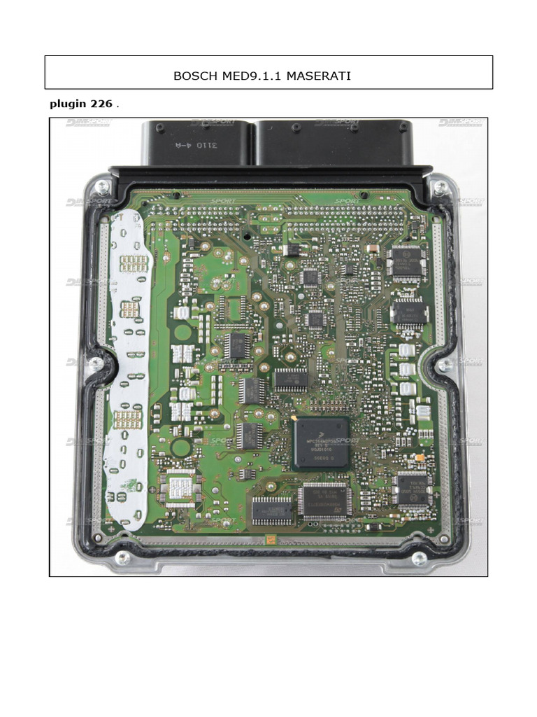 Bosch Med9.1.1 Maserati | PDF