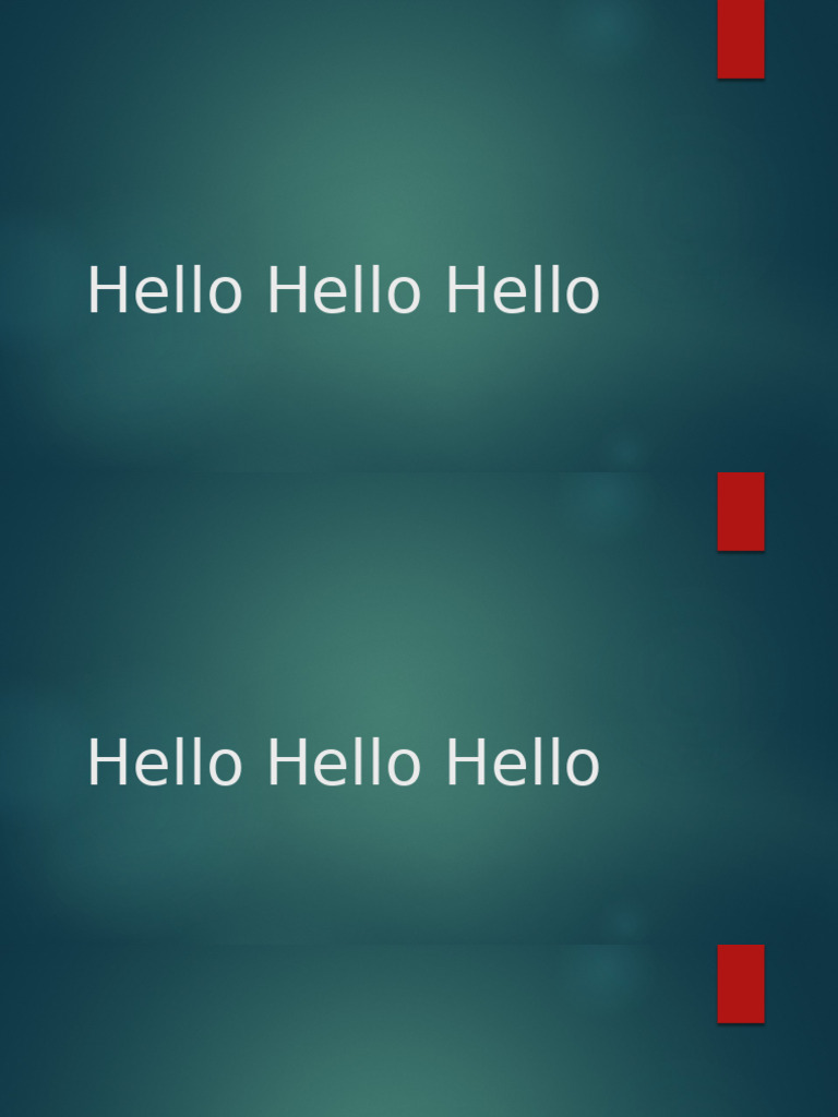 Hello Hello Hello | PDF
