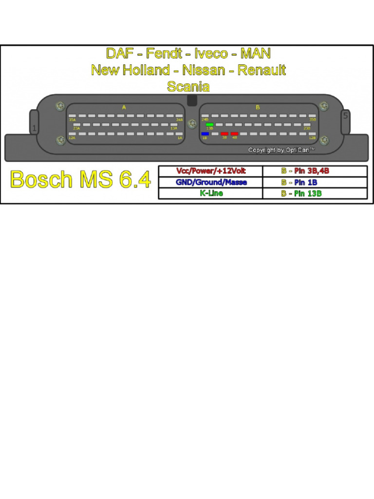 Bosch Ms6.4 Main Connector | PDF