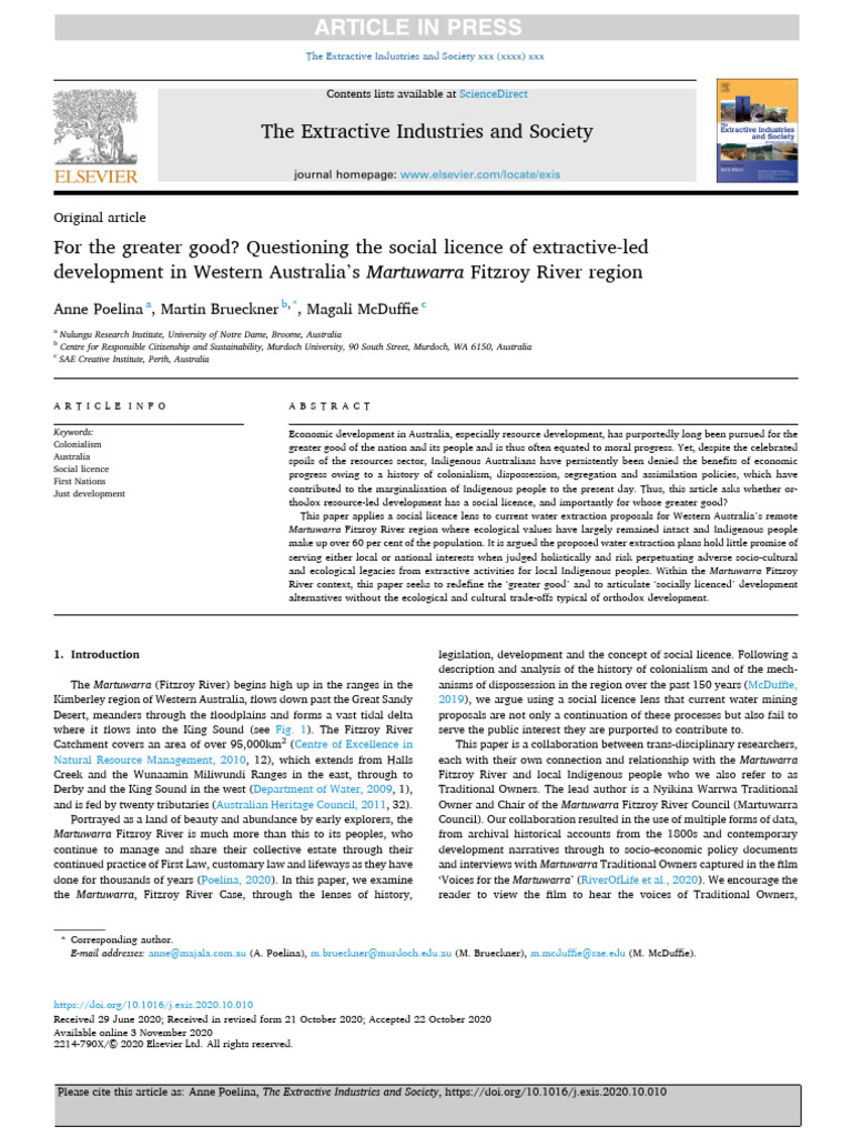 Social Licence in Extractive Development | PDF | Cost Of Living ...
