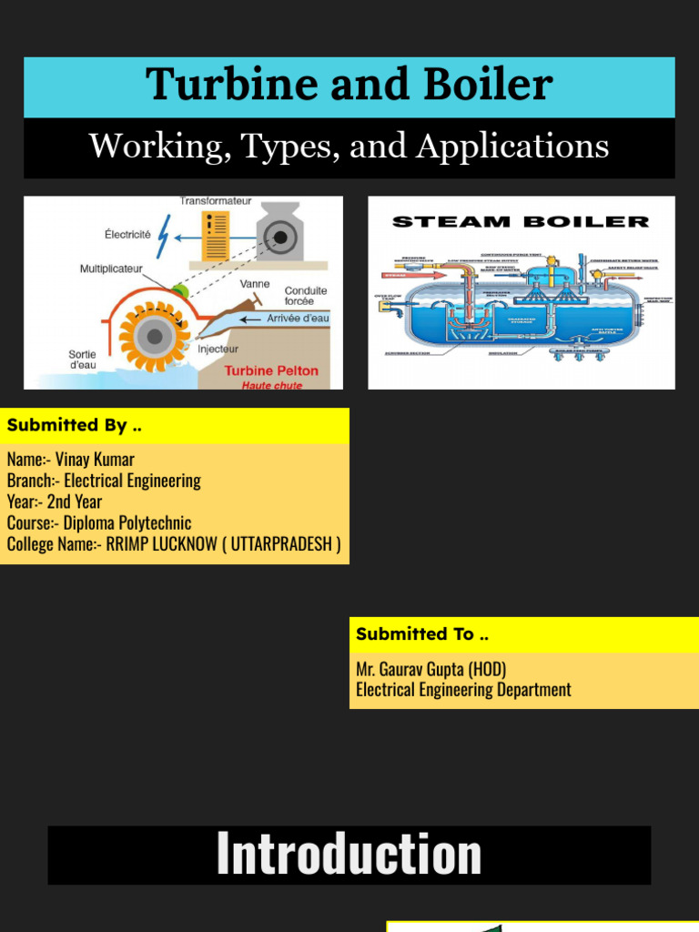 Boilers and Turbines in Power Plants | PDF | Turbine | Boiler