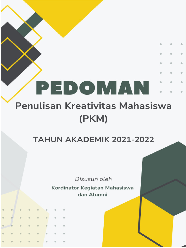 Pedoman Penulisan PKM Mahasiswa | PDF