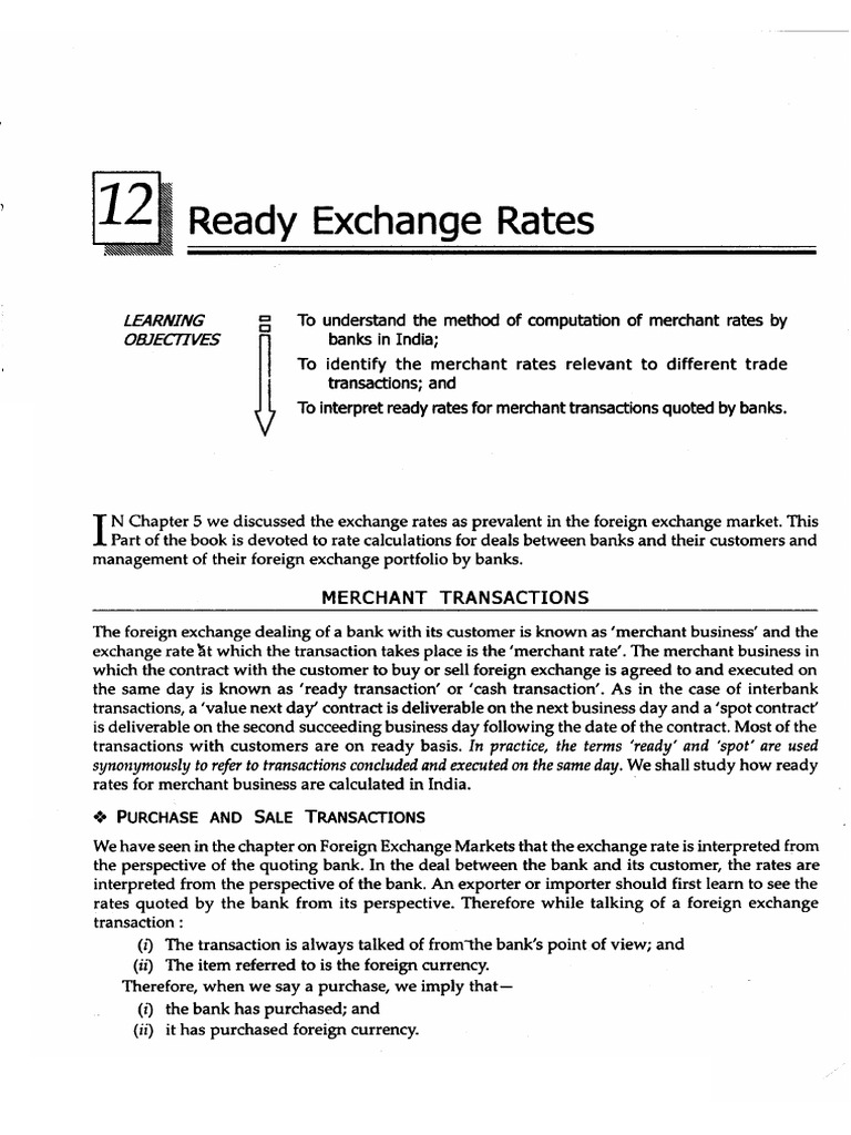 Ready Exchange Rates | PDF
