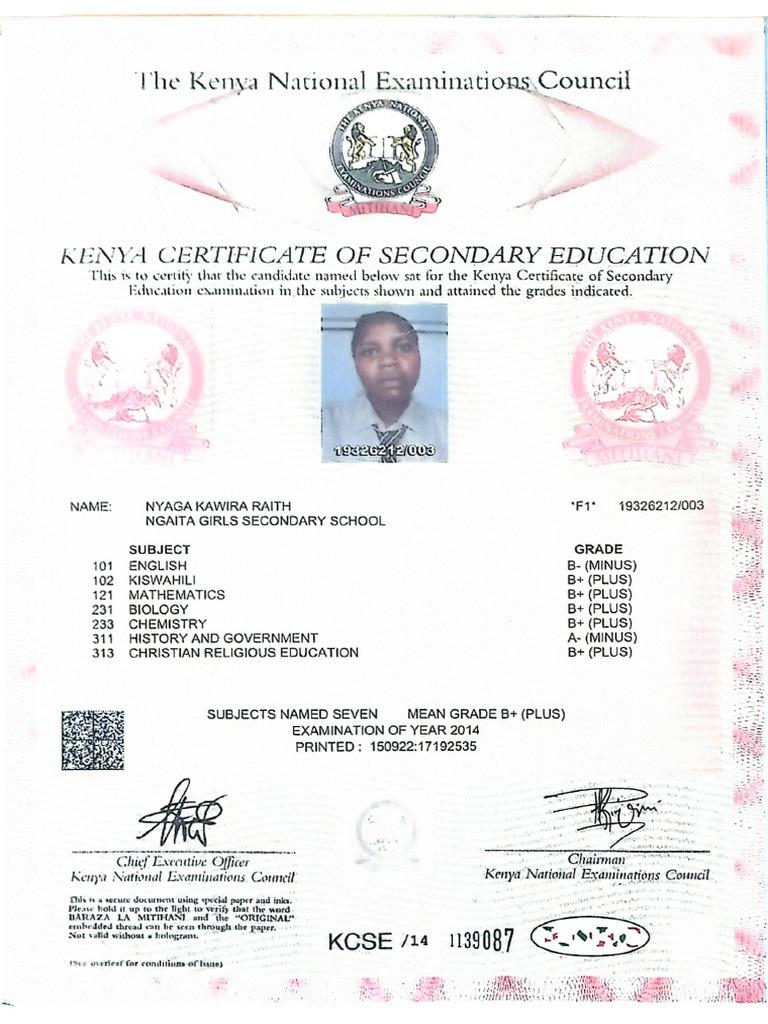 High School Cert | PDF