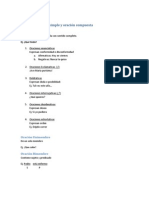 Esquema de Oraciones