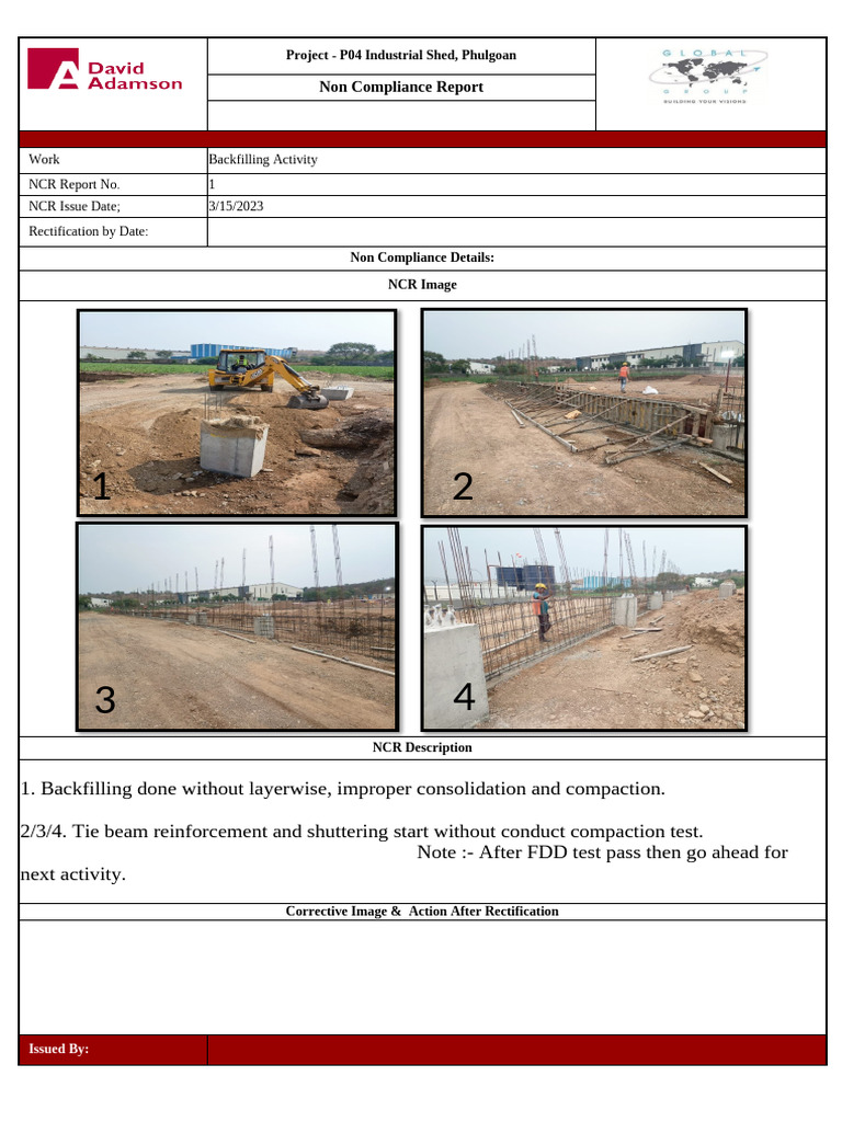 Backfilling NCR Pulgaon - 4 | PDF