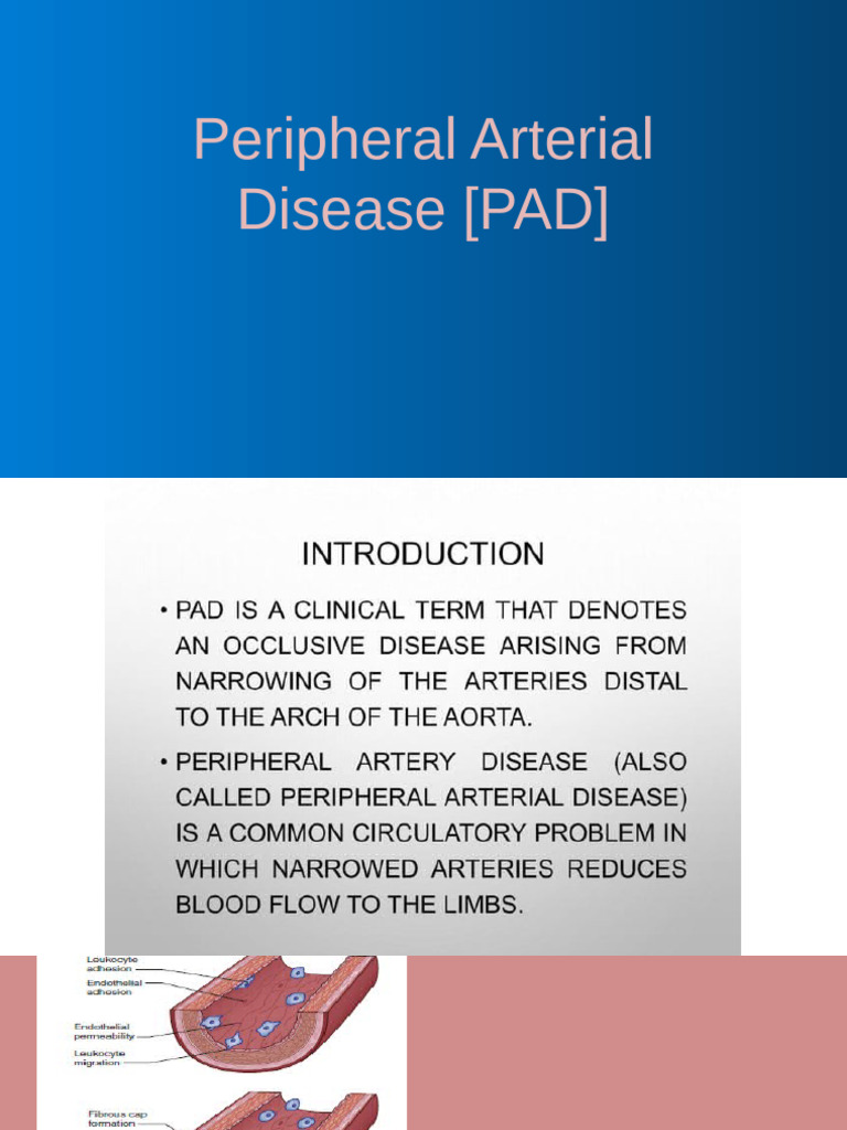 Peripheral Arterial Disease Imaging & Management | PDF | Coronary ...