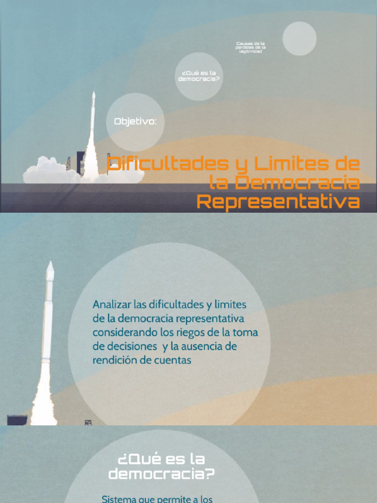 Dificultades y Limites de La Democracia Representativa | PDF