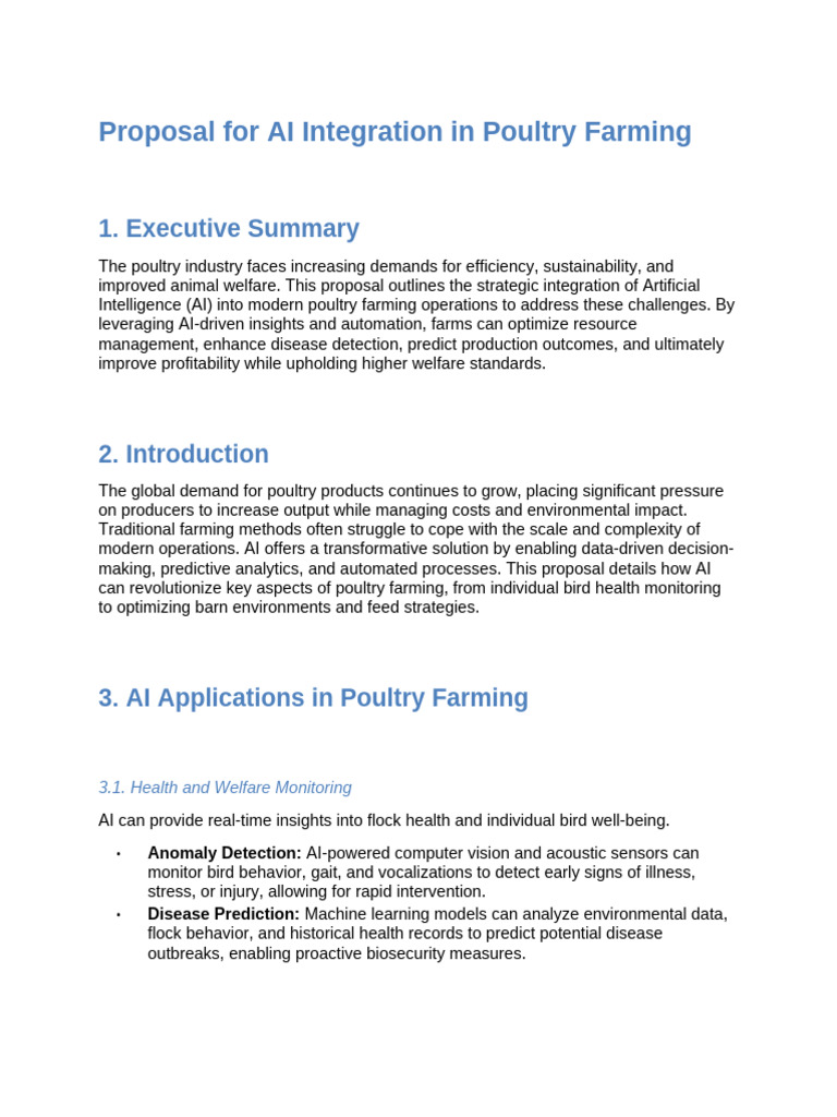 AI Solutions for Poultry Farming Efficiency | PDF | Artificial ...