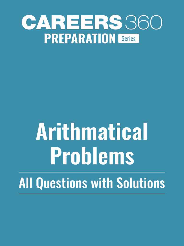 Arithmatical Problems Questions With Solutions PDF - 1736335625840 ...