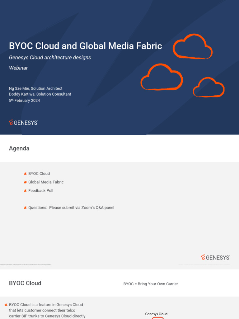 BYOC Cloud and Global Media Fabric Overview | PDF | Session Initiation ...