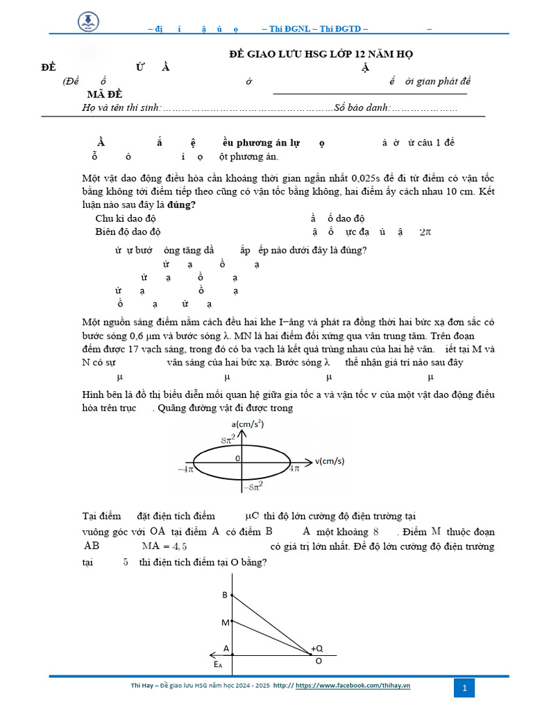 2. ĐỀ LÝ - L6 | PDF