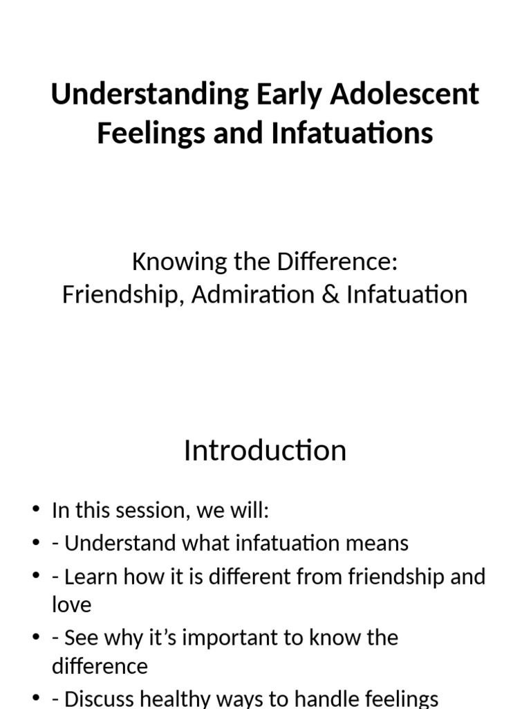 Infatuation Awareness Session | PDF