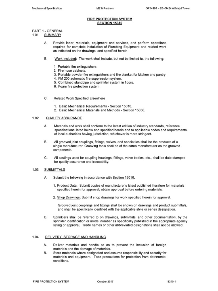Mechanical Specs (Ifc) | PDF