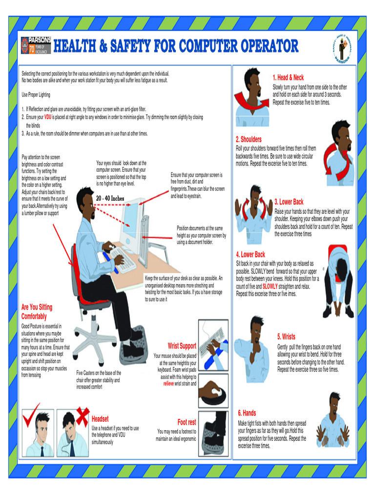 Ergonomic Workstation Setup Guide | PDF | Fires | Thought