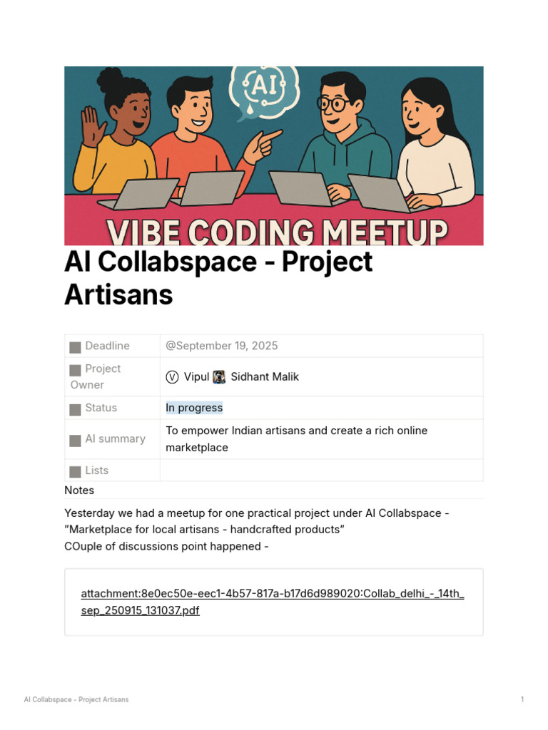 6edc4a71 Ffac 4060 95fc 6d465d450916 AI Collabspace Project Artisans ...