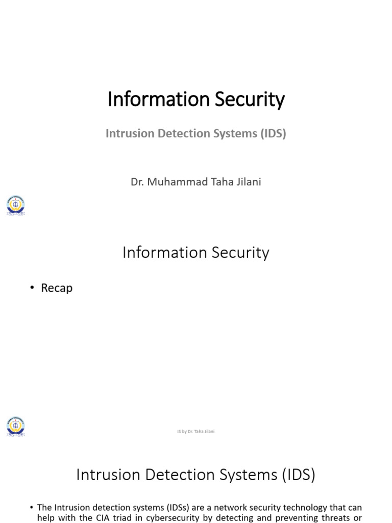 Overview of Intrusion Detection Systems | PDF | Security | Computer ...