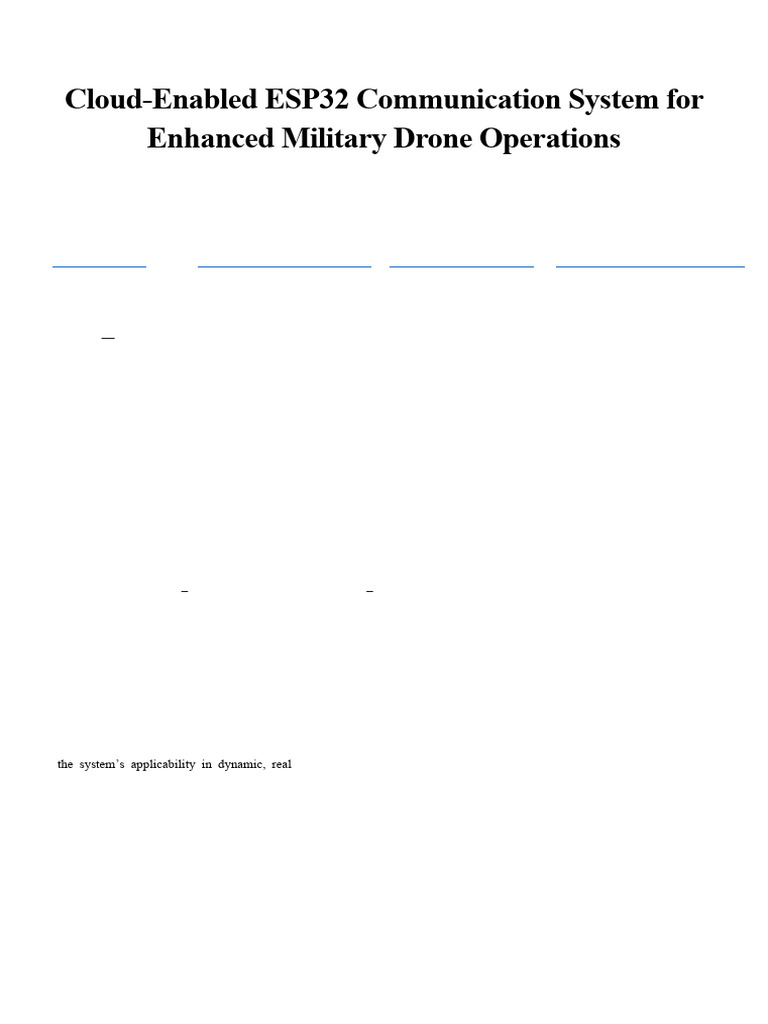 ESP32 Mesh Network for Military Drones | PDF | Computer Network ...