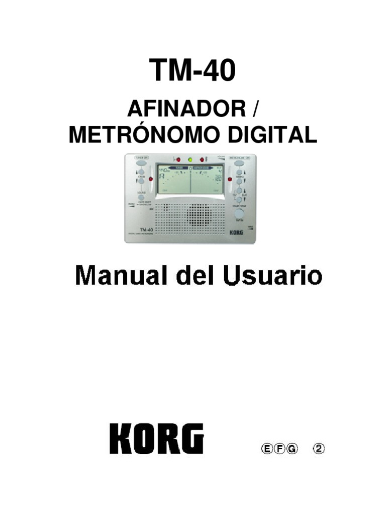 TM40 PDF Tempo Micrófono