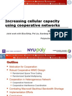 Increasing Cellular Capacity Using Cooperative Networks