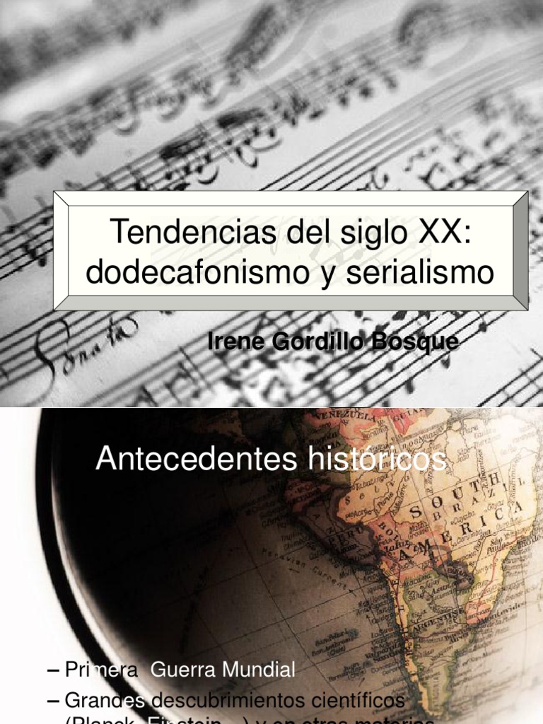 Dodecafonismo y Serialismo en el Siglo XX | PDF | Musicología | Teoría ...